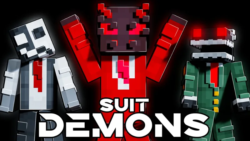 Suit Demons by MineParty Studios on Minecraft Marketplace