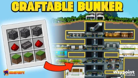 Craftable Bunker by MineParty Studios on Minecraft Marketplace