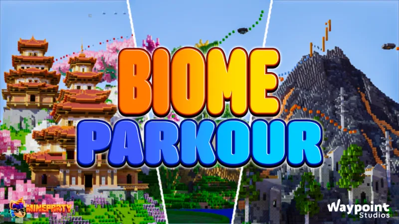 Biome Parkour by MineParty Studios on Minecraft Marketplace