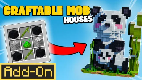 Craftable Mob Houses Add-On by MineParty Studios on Minecraft Marketplace