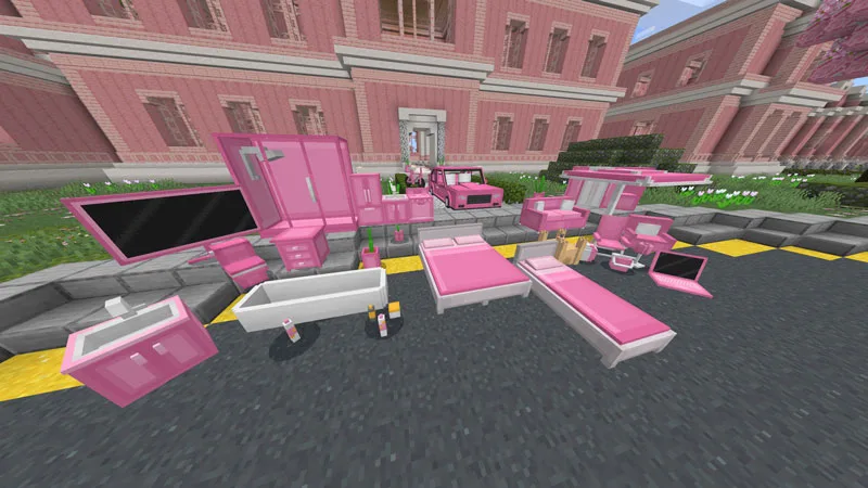 Cherry Furniture Minecraft Marketplace screenshot 1