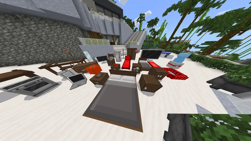 Furniture Deluxe Island Minecraft Marketplace screenshot 2