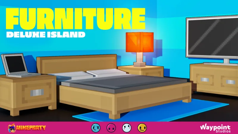 Furniture Deluxe Island by MineParty Studios on Minecraft Marketplace