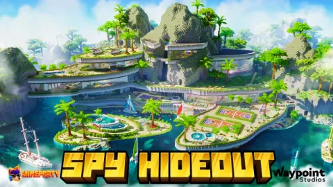 Spy Hideout by MineParty Studios on Minecraft Marketplace